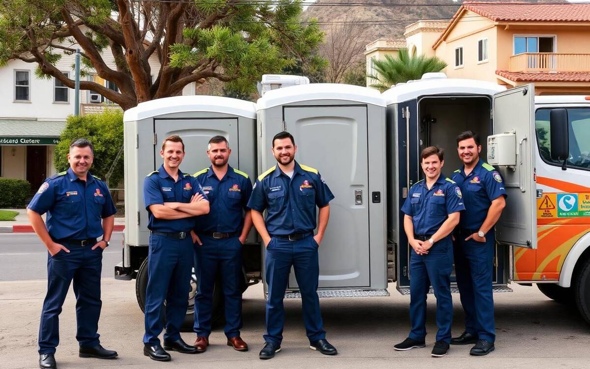The Delphine Portable Toilets team in Stockton